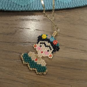 Frida Kahlo Handcrafted Necklace